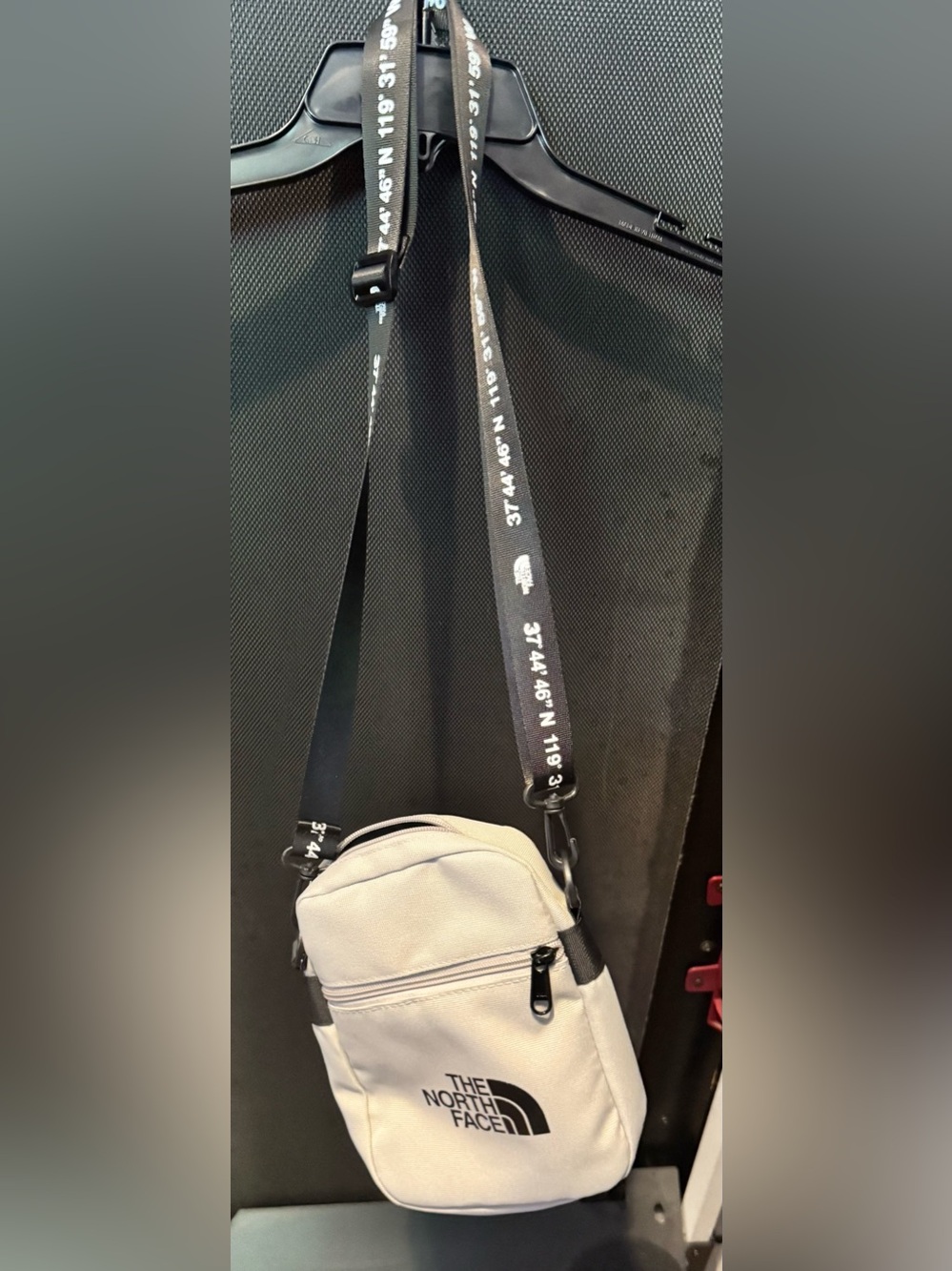 The North Face Beige Crossbody Belt Bag with Branded Strap - like new